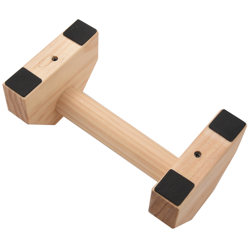 Fitness Push-Ups Gymnasium Exercise Training Chest H-Shaped Wooden Calisthenics Handstand Parallel Rod Double Rod