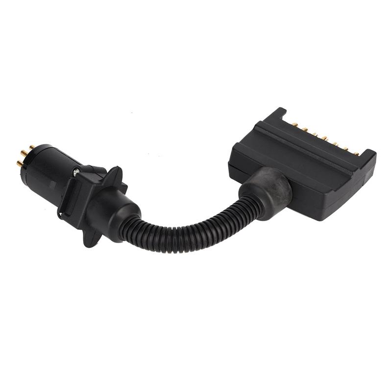 Plate Alternator Truck Parts Flat 7Pin to Round 7Pin Cable Tow Harness Coupling Trailer Car Spring Plug AU Style Truck