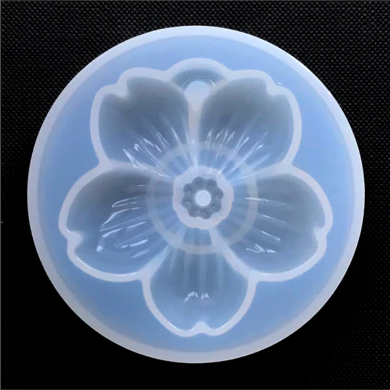 Sakura Silicone Mold Big Cherry Blossom Mold Flower Charm DIY Floral Mold Resin Art Supplies Silicone Mold for Resin