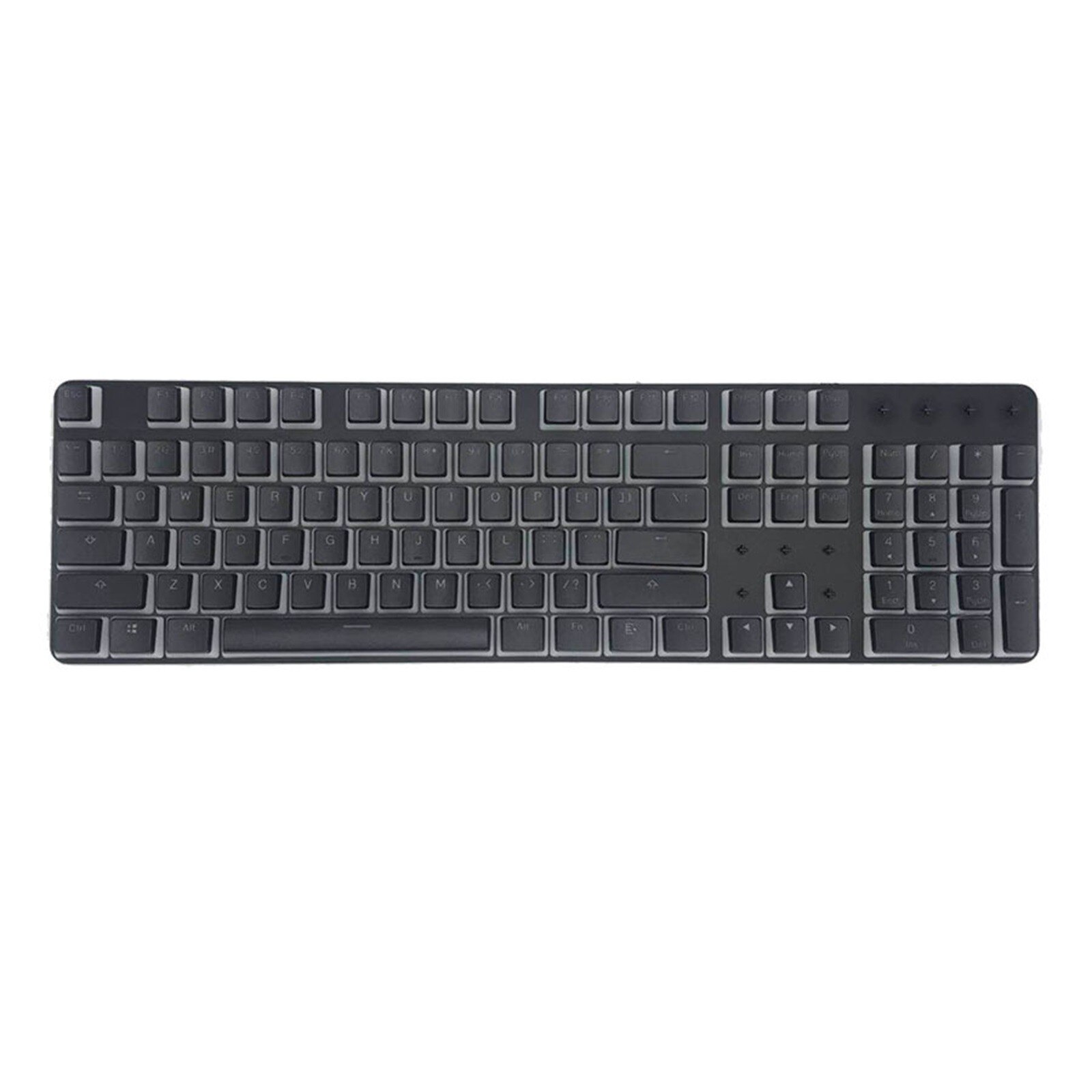 mechanical keyboard PBT translucent OEM height 104-key jelly pudding mechanical keyboard + universal keycap