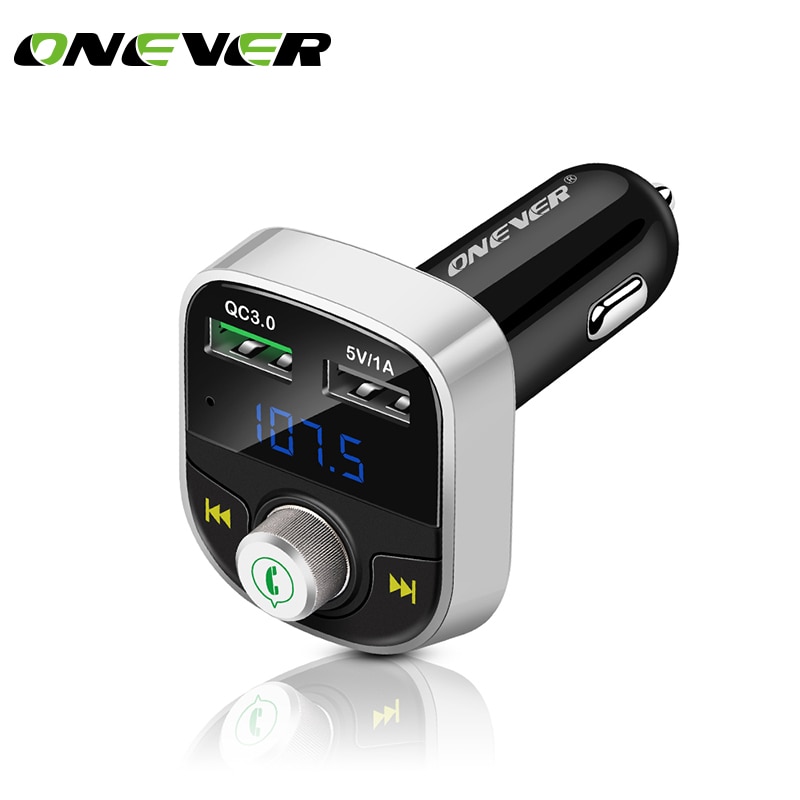 ONEVER Bluetooth Car Kit Fm-zender MP3 Speler auto fm-zender Voor xiaomi roidmi 2 s auto mp3 speler usb