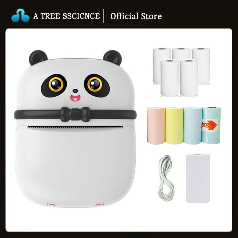 Portable MINI Printer Thermal Print Photo Pocket Thermal Label Printer 58mm Printing Wireless Bluetooth Android IOS Printers