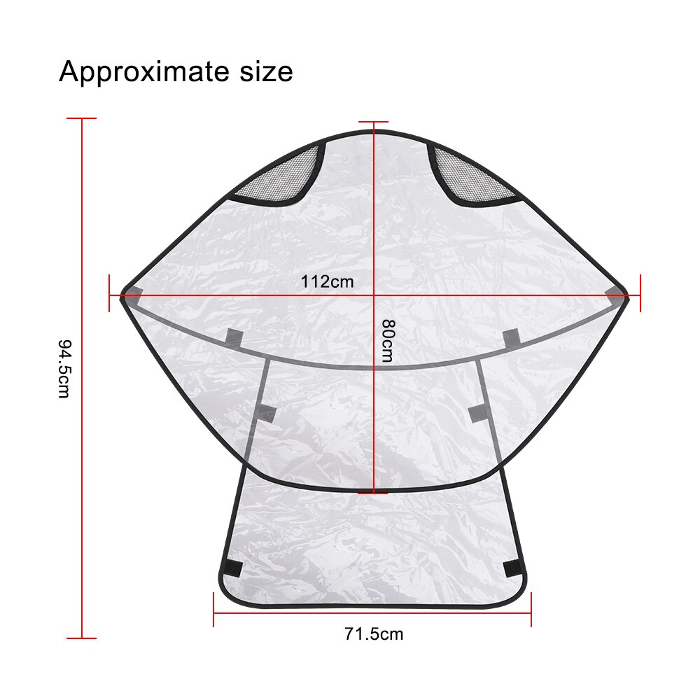 Universal Transparent Waterproof Rain Cover Baby Stroller Raincover Wind Dust Shield Baby Stroller Pushchair Pram Rain Cover