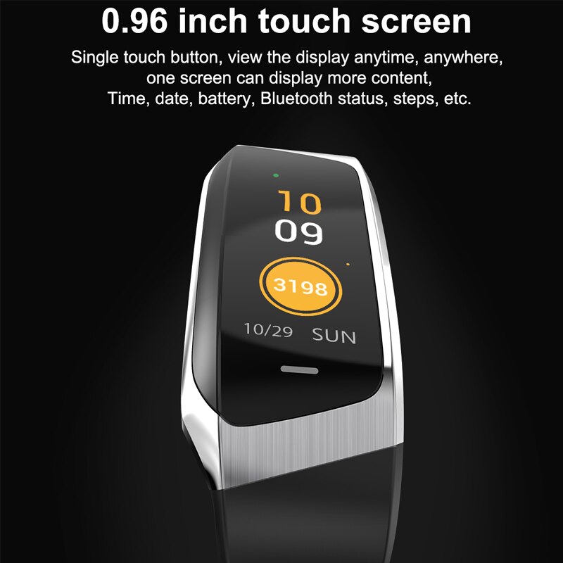E18 smart band  ip67 vattentätt blodtryck syre pulsmätare sport fitness armband tracker smart klocka smart klocka
