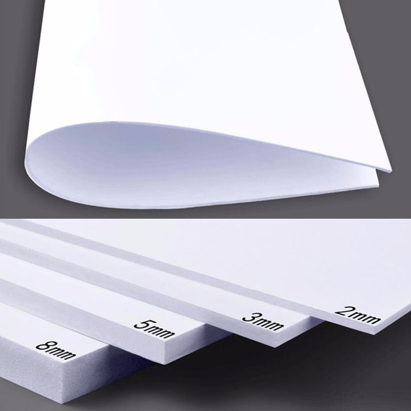 2pcs/lot 300x400mm PVC foam board plastic sheet board white color foamboard model plate