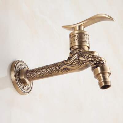 13 Stijl Retro Messing Keuken/Badkamer Kraan, Antieke Koperen Mop Zwembad Muur Kraan, verlengd Tap Speciaal Voor Wasmachine: 07