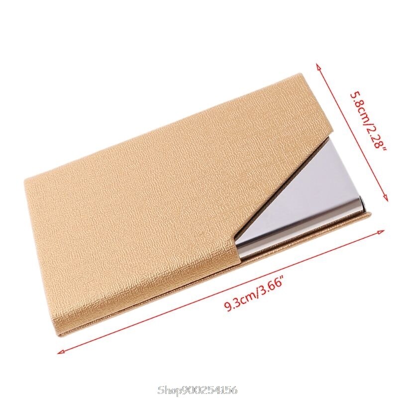 metal business card case, portable business card holder, can hold 20 business cards N11 20