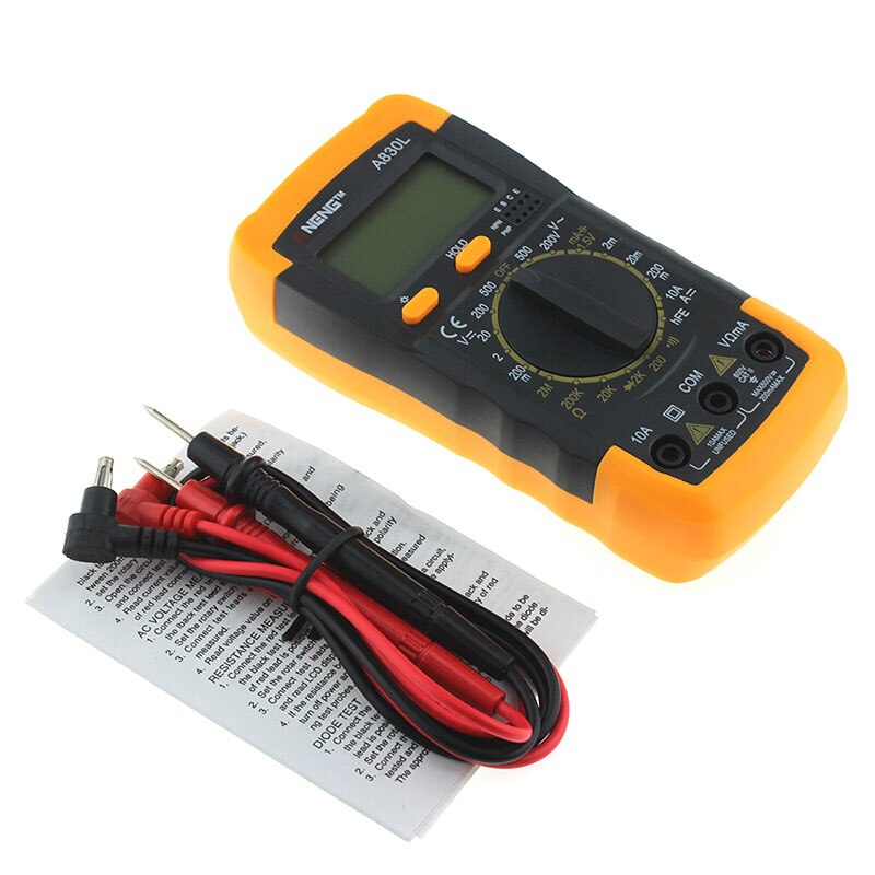 Handheld Digital Multimeter Avometer Resistance Circuit Tester Measuring Tool