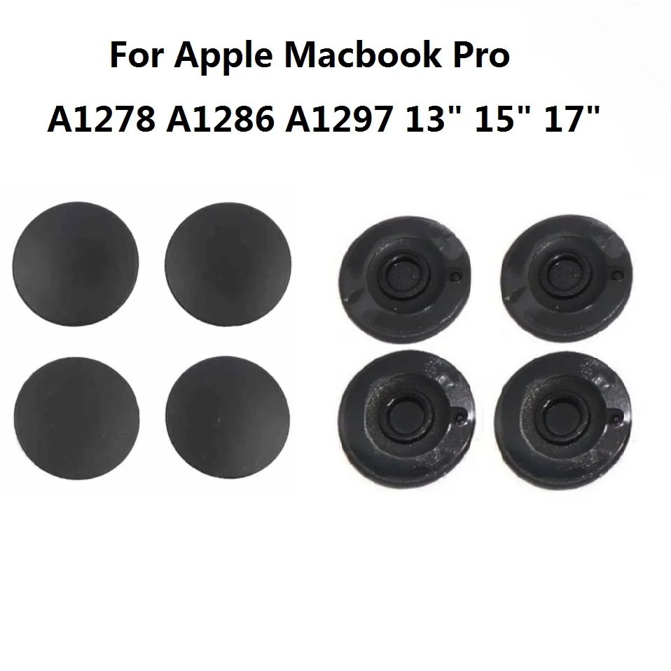 4PCS/set Rubber Bottom Cover Case Foot Feet Kit Feet Pad Repair Part For Apple Macbook Pro 13" A1278 15" A1286 17" A1297