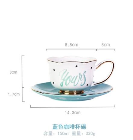 Gold Afternoon Tea Cup Saucer Set Coffee Cup Tea pot Set Tea Tray Bridesmaid: C