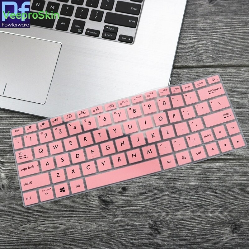 Silicone laptop Keyboard cover For ASUS ZenBook 13 UX334FA UX334FAC UX334F UX334FL UX334FLC UX334 FL FLC F UX 334 13.3&#39;&#39;: Pink