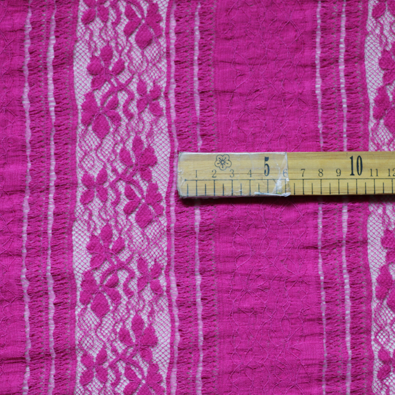 1 Yard*135cm Rose Embroidery Cotton Lace Material Floral Guipure Lace Stretch Fabric Mesh