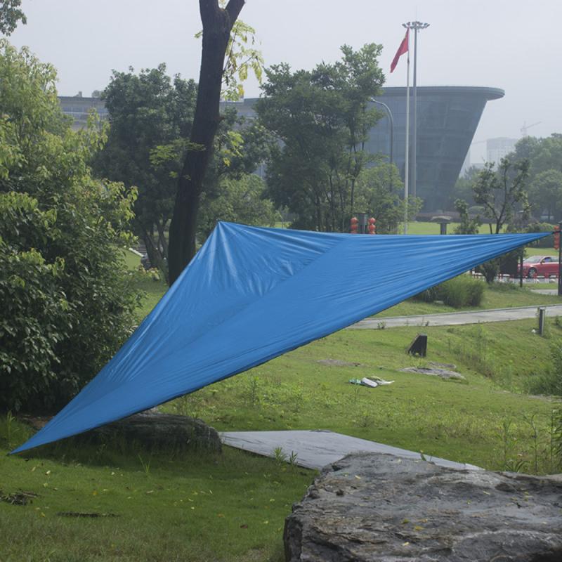 Refugio de vela impermeable Anti-UV, sombrilla triangular de protección portátil para jardín, piscina, Camping, tela de sombra resistente al desgaste: 09 4m