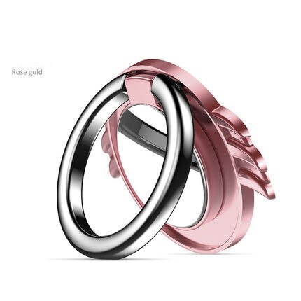 1PC Universal- Finger Ring Halfter FlüGel 360 Drehen praktisch Clever Stand Inhaber Unterstützung für IPhone für Huawei Clever telefon: Rose Gold