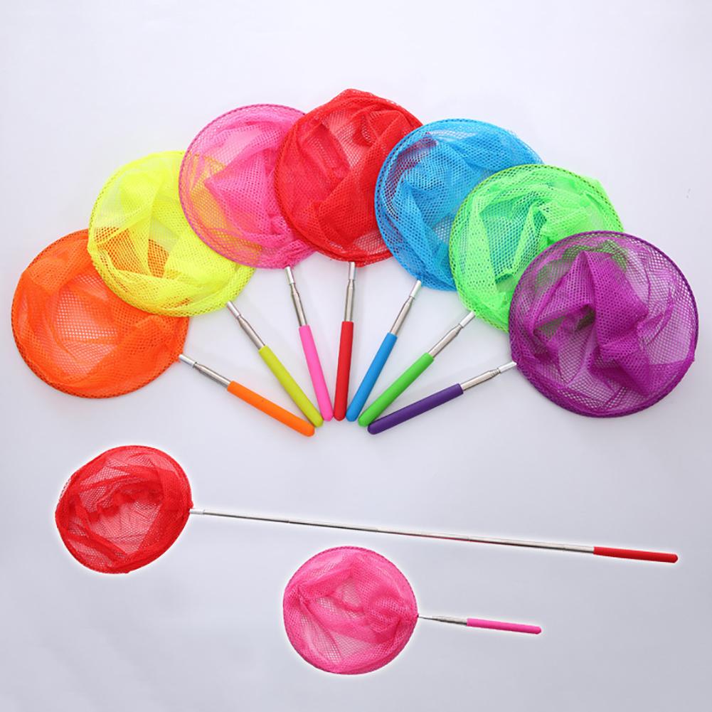 Telescopic Catching Bugs Butterfly Mesh Net with Anti Slip Grip Fishing Toy for catching Insect Colorful Fishing Toys