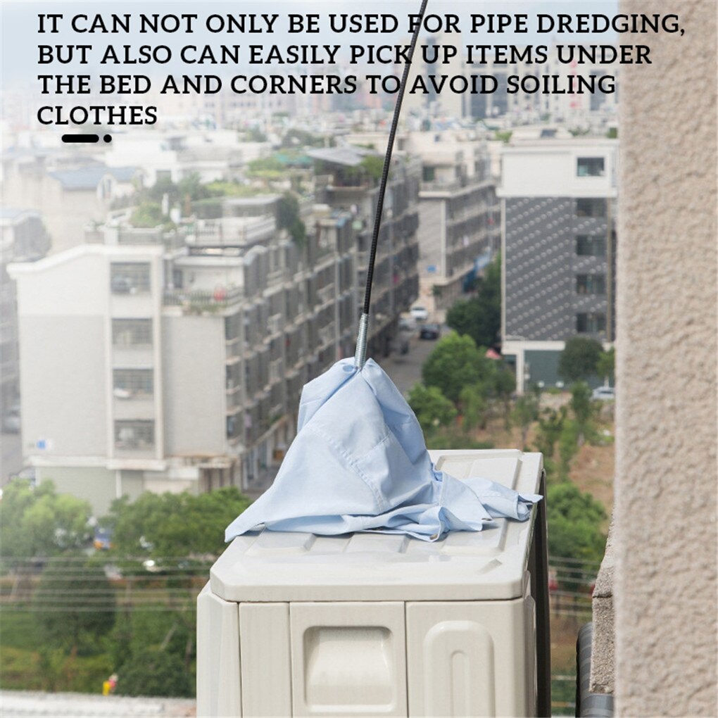 Sewer Dredging Tool Draining Sewage Cleaner Clogging Remover Cleaning Tool Household Kitchen Sink Toilet Dredge 1.6m