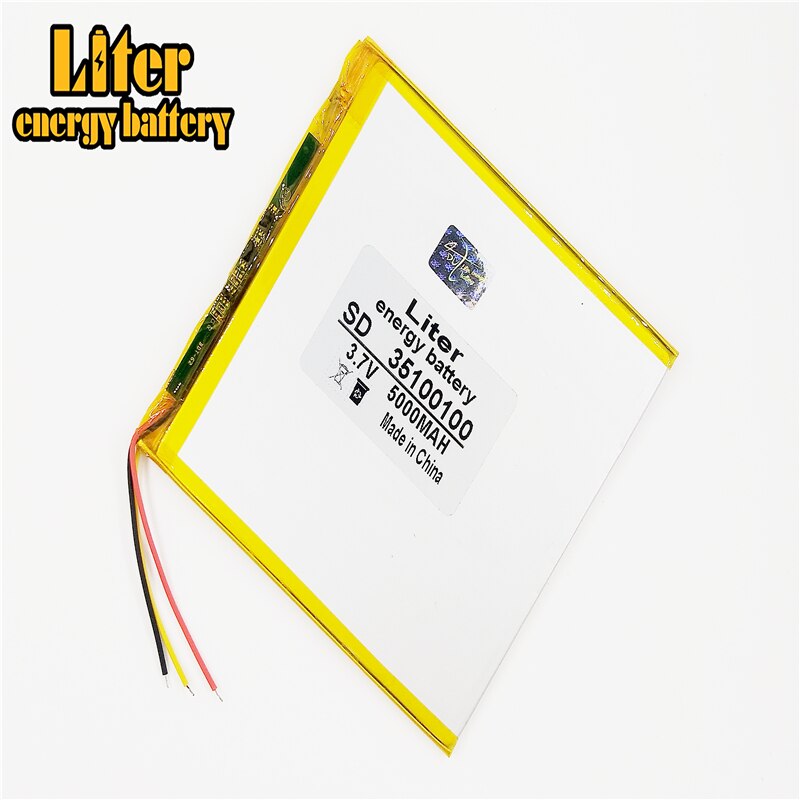 3 Lijn 3.7V,5000 Mah (Polymeer Lithium-Ion Batterij) li-Ion Batterij Voor Tablet Pc 7 Inch 8 Inch 9 Inch 35100100