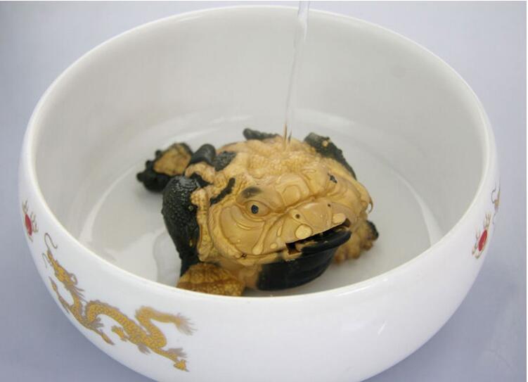 Couleur créative changé crapaud thé animaux violet boue petit thé pour animaux de compagnie chinois service à thé thé cérémonie décorations