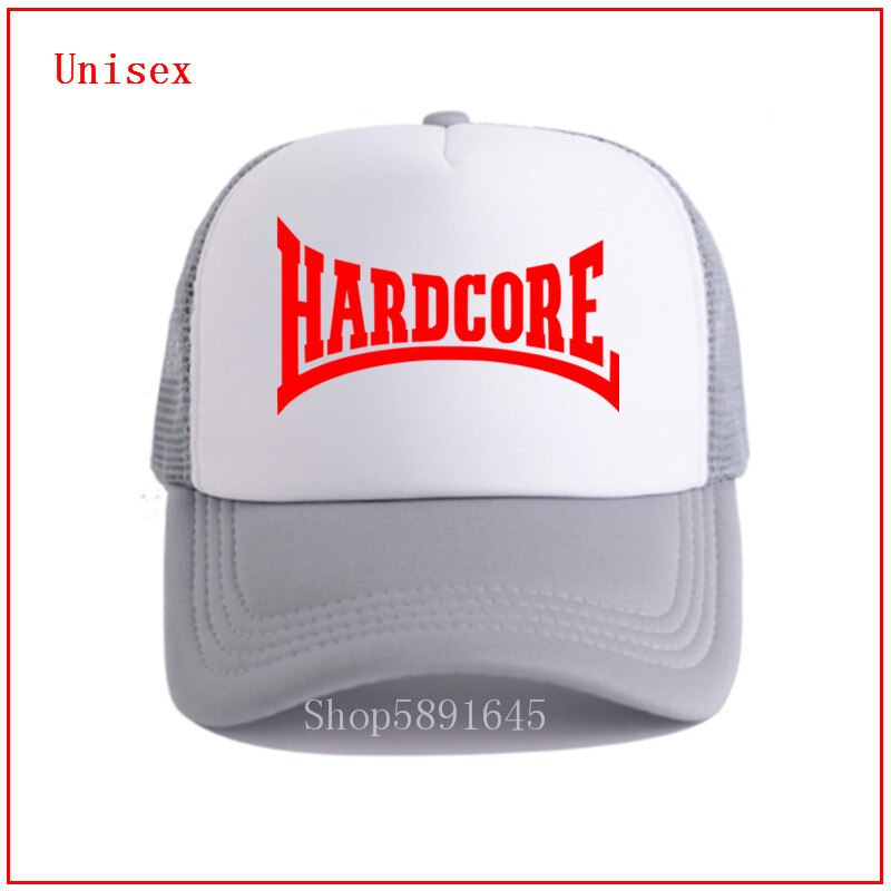 Moda personalizado 100% algodão 2020 hardcore res boné de beisebol legal pai chapéu hip hop snapback bonés chapéus para mulher: gray-white / Adult