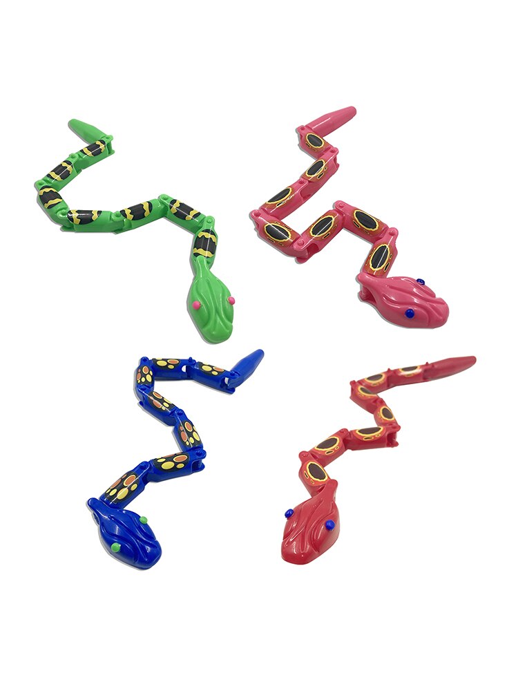 31Cm Simulatie Ratelslang Plastic Wiggle Snake Met Deelnemen Stukken Fun Jointed Slang Speelgoed Funny Tricky Eng Speelgoed Voor kids