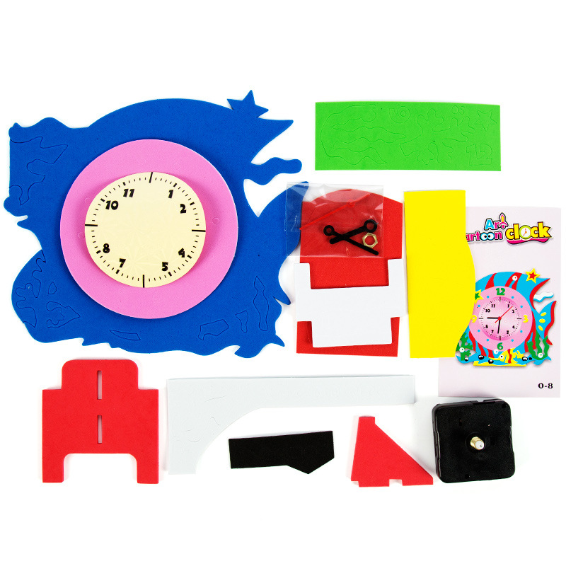 Learn Time Clock Early Education Toys Baby Model Teaching Baby Born Intelligence Toys DIY assembling