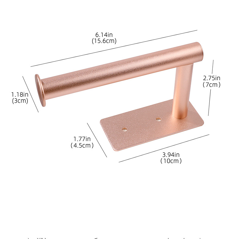 Bad zubehör Handtuch halter Roségold Papier handtuch Ring Raum Aluminium Bad Hardware Chrom Schwarz Gold: green
