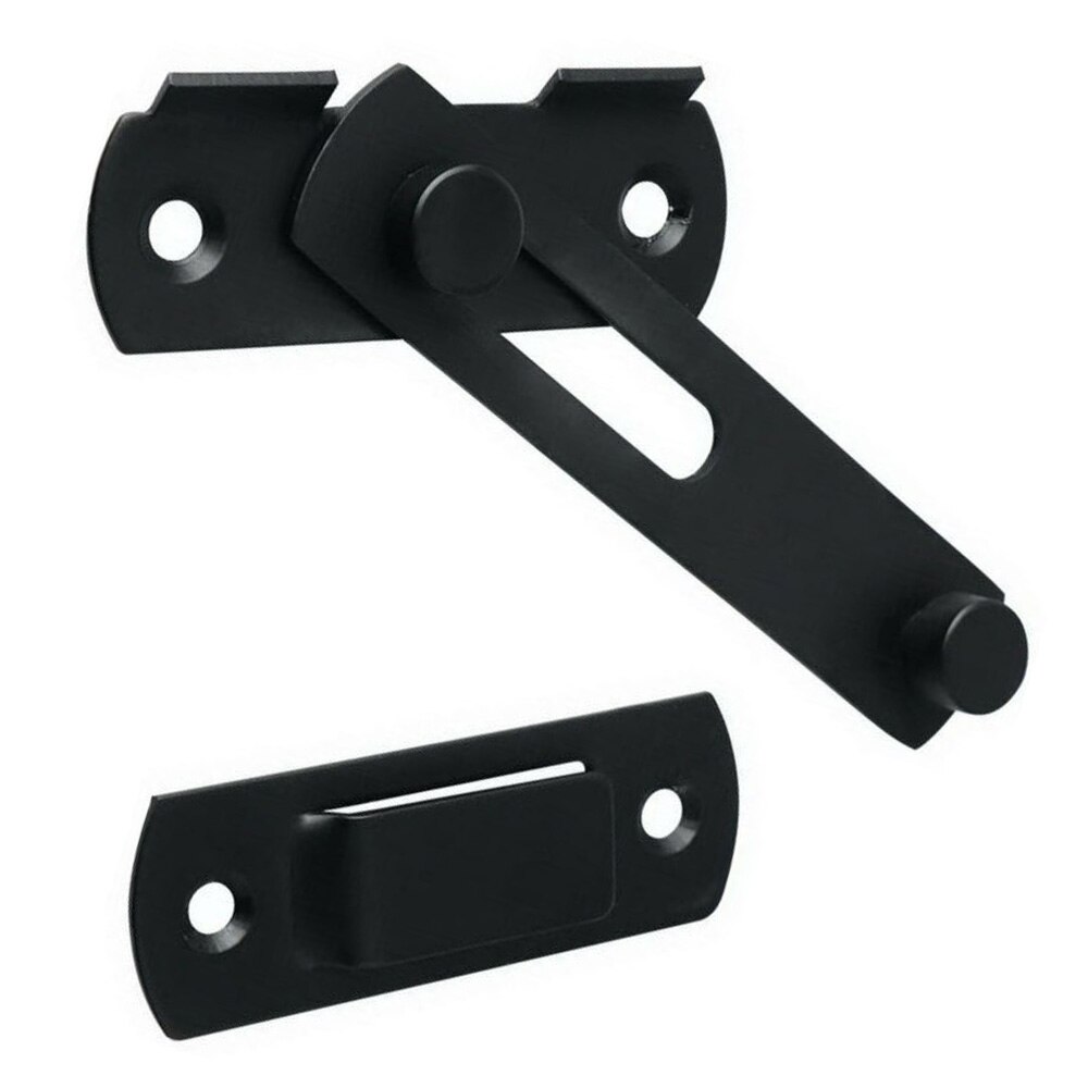 Matte Black Stainless Steel Gate Latches Flip Latch Safety Door Bolt Latch Lock 4 X Screws Matte Black Paint Finish