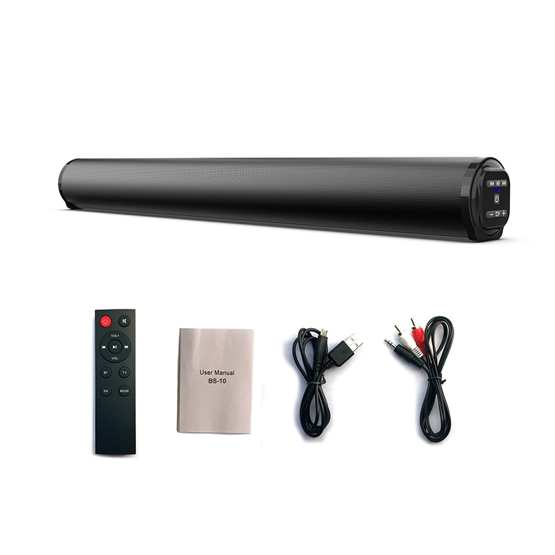 Soundbar bekabelde en draadloze luidspreker subwoofer home theater stereo geluidszuil luidsprekers voor tv pc laptop projector muziekcentrum