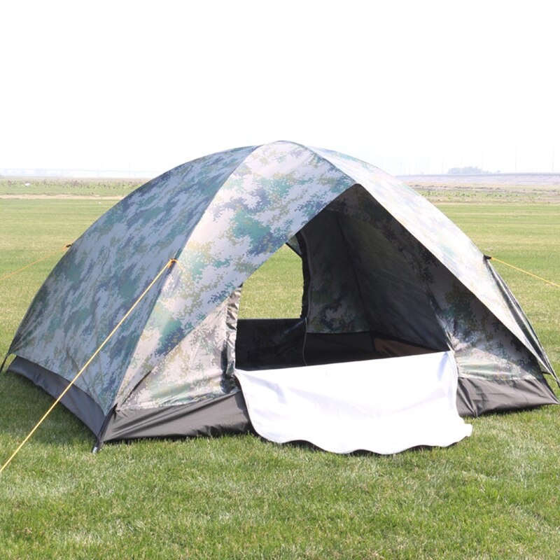 Outdoor automatic tent manual four people double single digital camouflage beach camping camping army tent