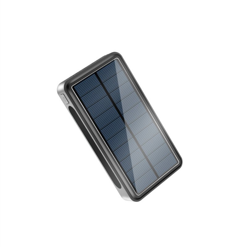 50000 mah zonne-energie powerbank, zonnelader, qi draadloos opladen, usb type c externe batterij, powerbank voor iphone, xiaomi powerbank