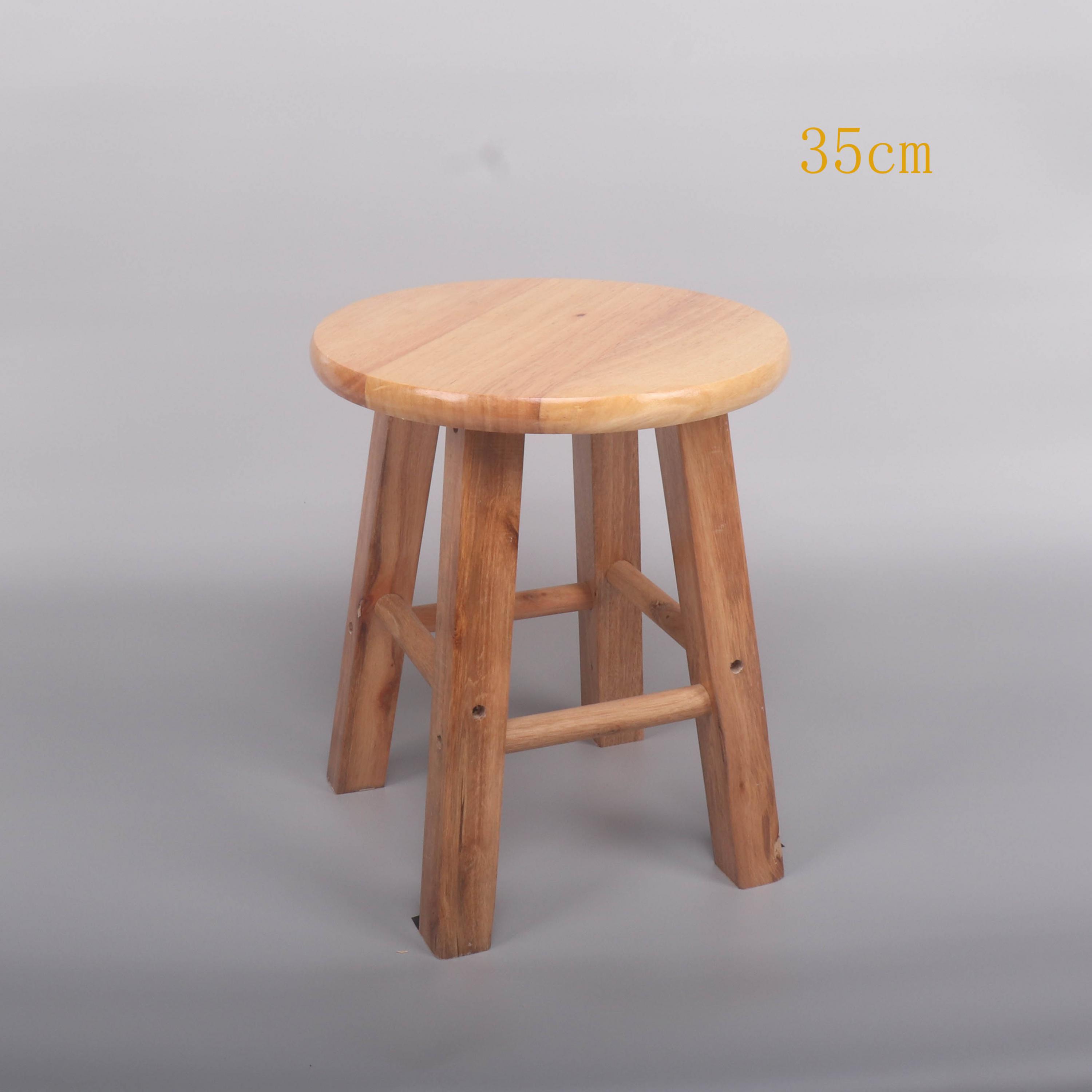 Massiv træ skammel børn skifte sko taburet bord skammel home pad fod måltid: 35cm høj