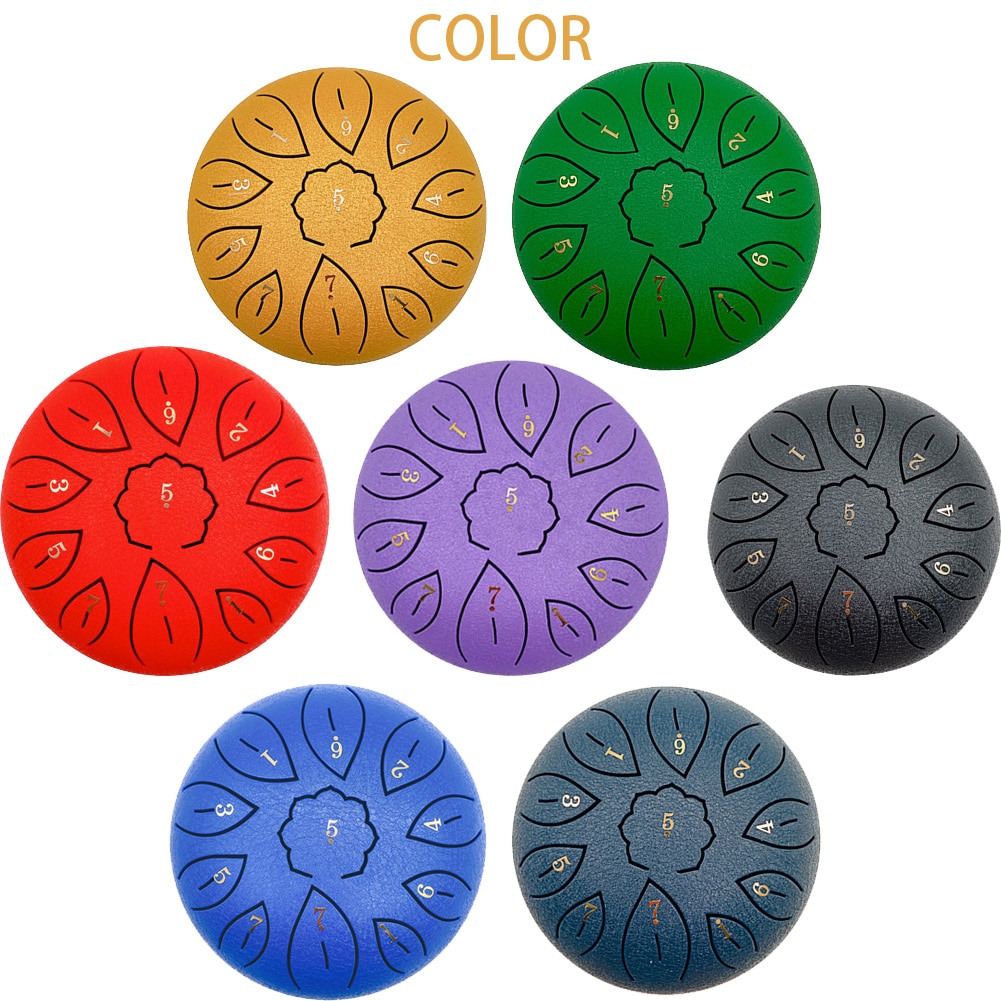 Langue tambour 6 pouces acier langue ensemble de tambour 8 air main Pan tambour tampon réservoir bâtons sac de transport Instruments de Percussion accessoires