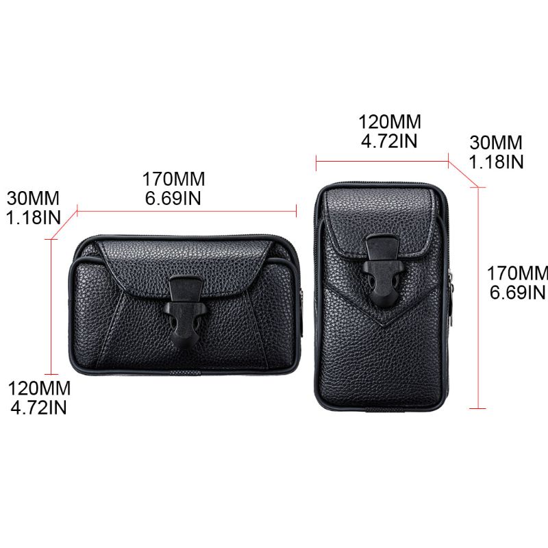 Unissex couro do plutônio do vintage saco da cintura titular do telefone bolsa das mulheres dos homens esporte cinto hip loop coldre carteira carry caso bolsa