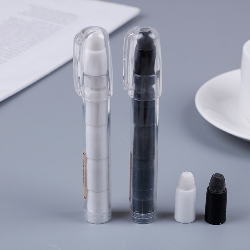 Simple Black White Pencil Shape Erasers Creativity Eraser Pencil School Supplies Painting Office Supplies Study Stationery