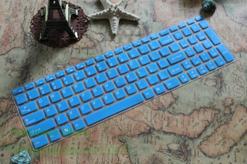 Silikon 15,6 Zoll Tastatur Schutz Abdeckung Haut Für Lenovo Ideapad Y580 Y570 Y570D Y500 Y510 Y510P S510P S500 Touch: blue