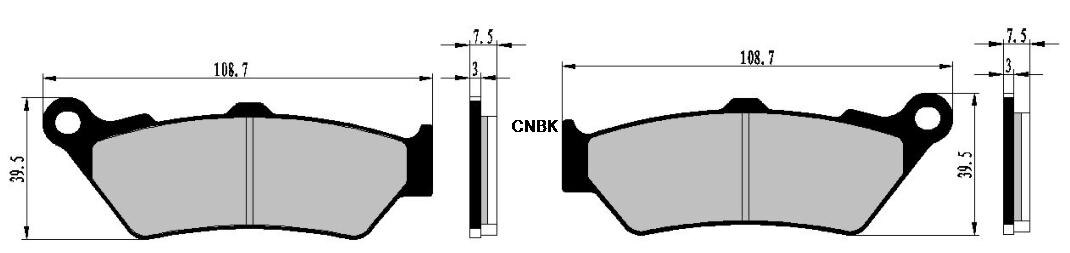 Remblokken Voor Honda CB500 Cb 500 PC32 H418 1997 & Up/CB500S Cb 500 S 1998 1999 2000 2001 2002 2003 / SLR650 Slr 650 1997 1998