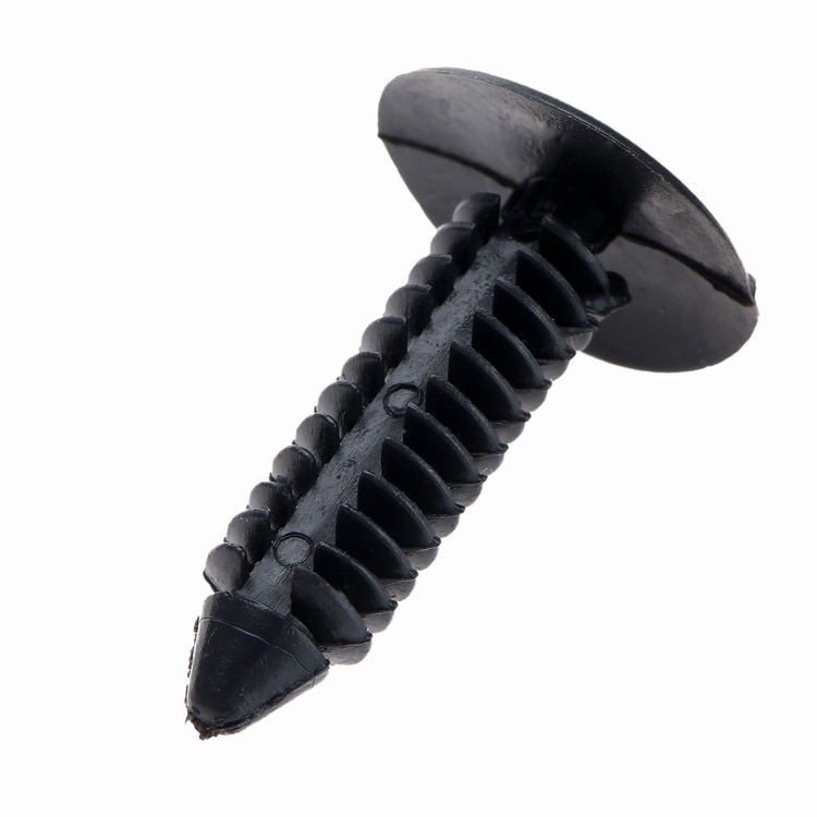 50Pc Auto Fastener 6.4mm Hole Plastic Rivet Engine Cover Bumper Hood Fender Splash Guard Retainer Clips Car Door Trim Panel Clip