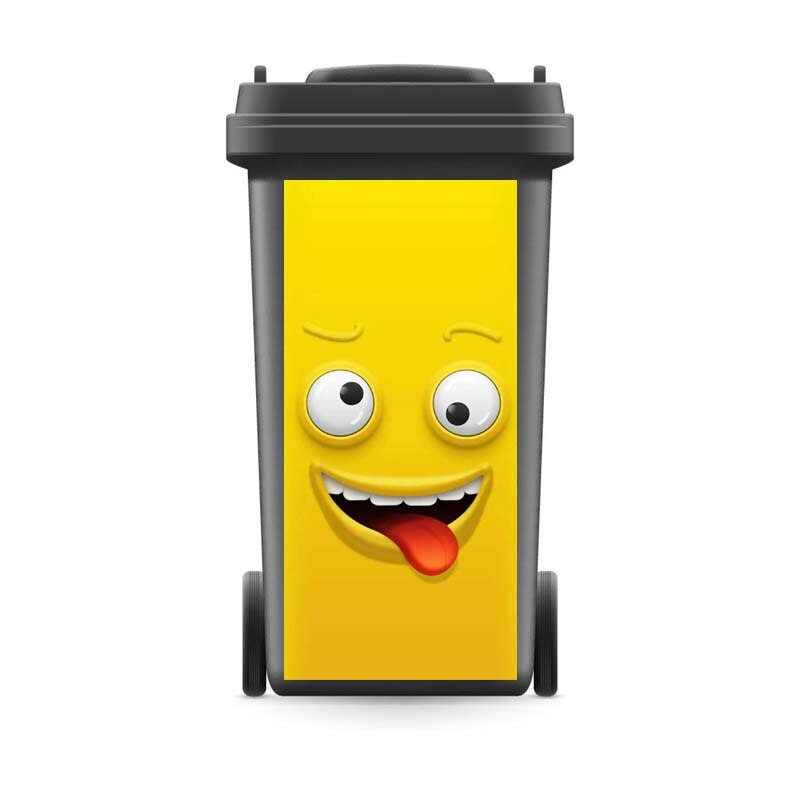 Modernt festivalklister avtagbart vattentätt klistermärke dekaler soptunna klistermärke väggdekaler 120 liter 240 liter: 4 / 37 x 82cm( för 240 liter)