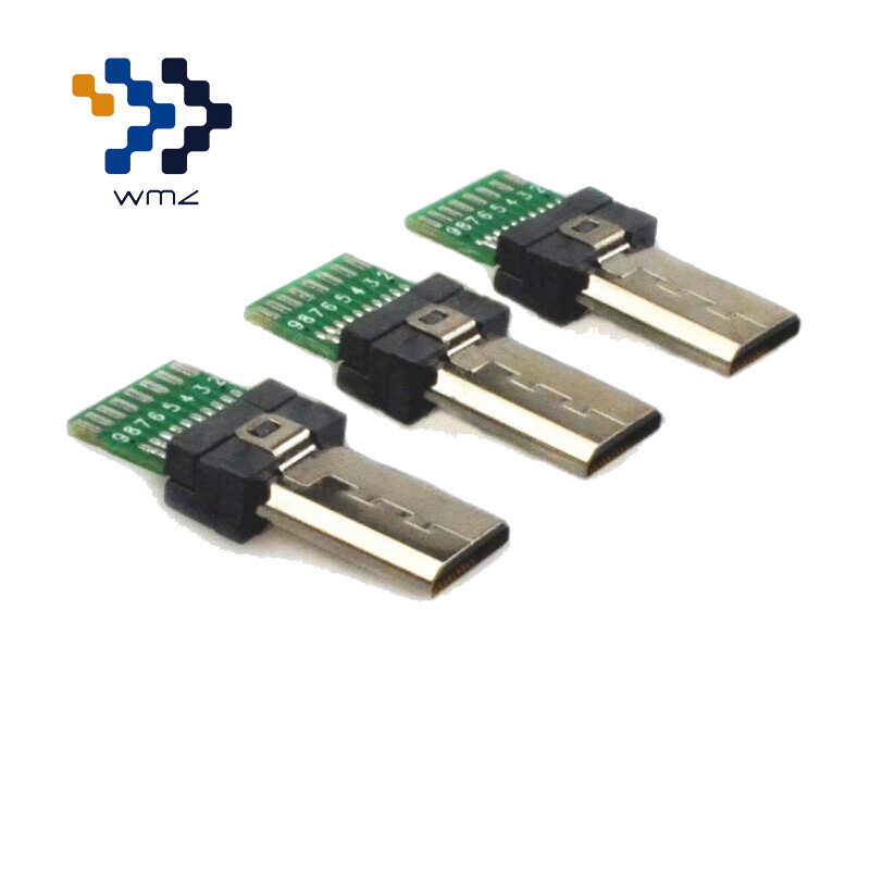 5 Pack WMZ Micro USB Connector With PCB Sony 15 Pin USB Plug Connectors 15 Pin Adapter For Sony Camera Flat Micro Mini Adapters