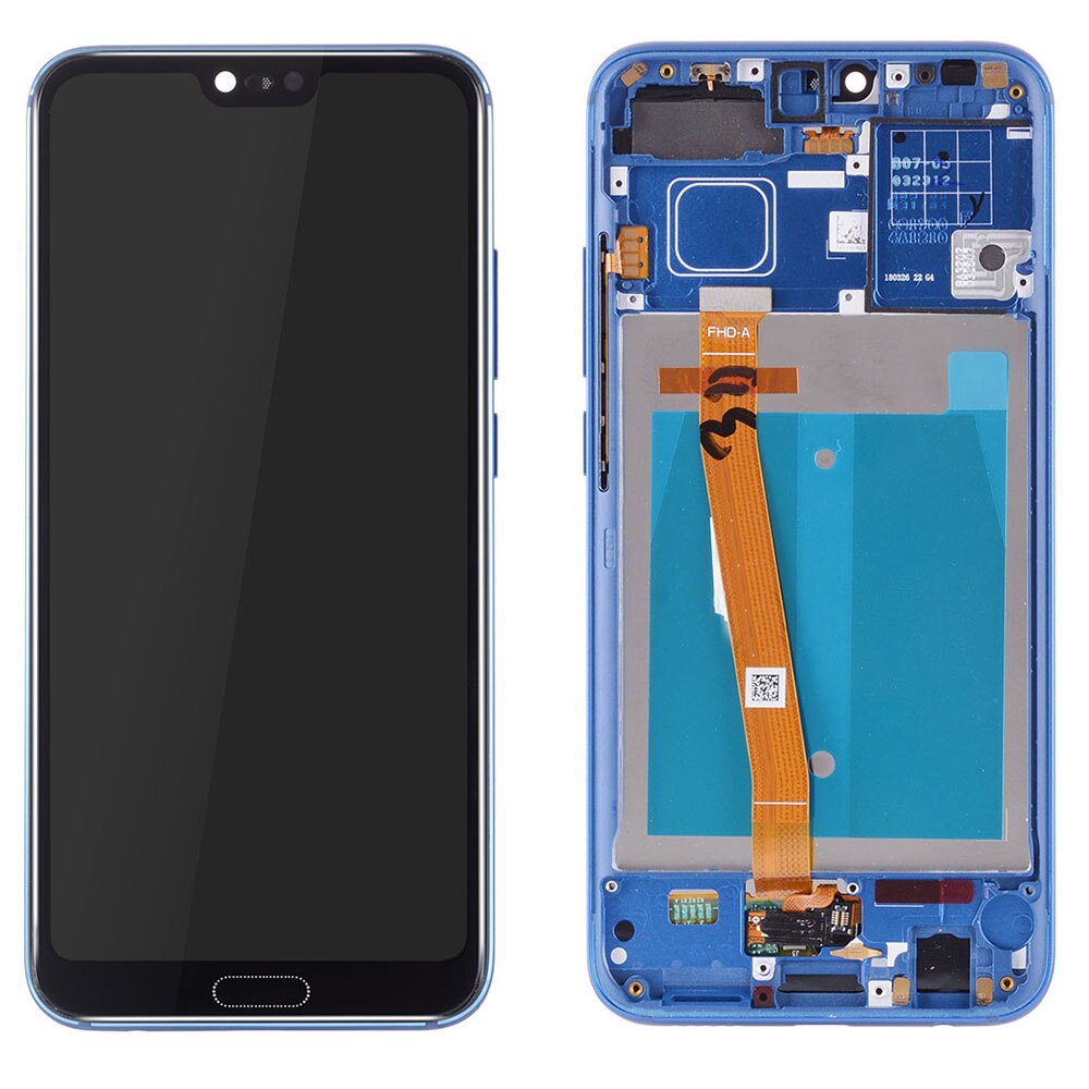 LCD pour Huawei Honor 10 Lcd COL-L29 écran LCD + écran tactile assemblage empreinte digitale avec cadre