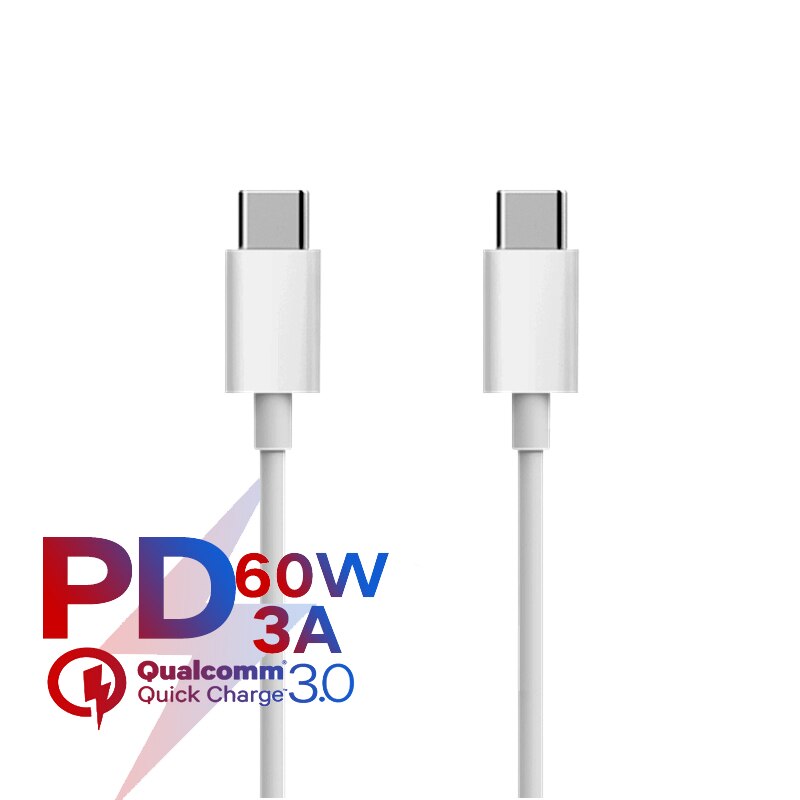 2 M Pd Snel Opladen USB-C Lading Datakabel Voor Apple Ipad Macbook Pro Samsung Huawei Xiaomi Mobiele Telefoon Usb type-C Netsnoer