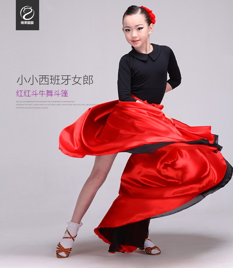 Lady Spaans Dansen Rok Meisjes Kleuterschool Prestaties Pak Vrouwelijke Spaans Stierenvechter Jurk Stierengevecht Kostuum D-0730