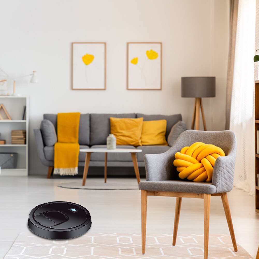 2 in1 Smart Automatic Dust Robot Vacuum Cleaner Bot Detects 1800PA Suction Stairs Pet Hair Clean Robot For Hard Floors&Carpet