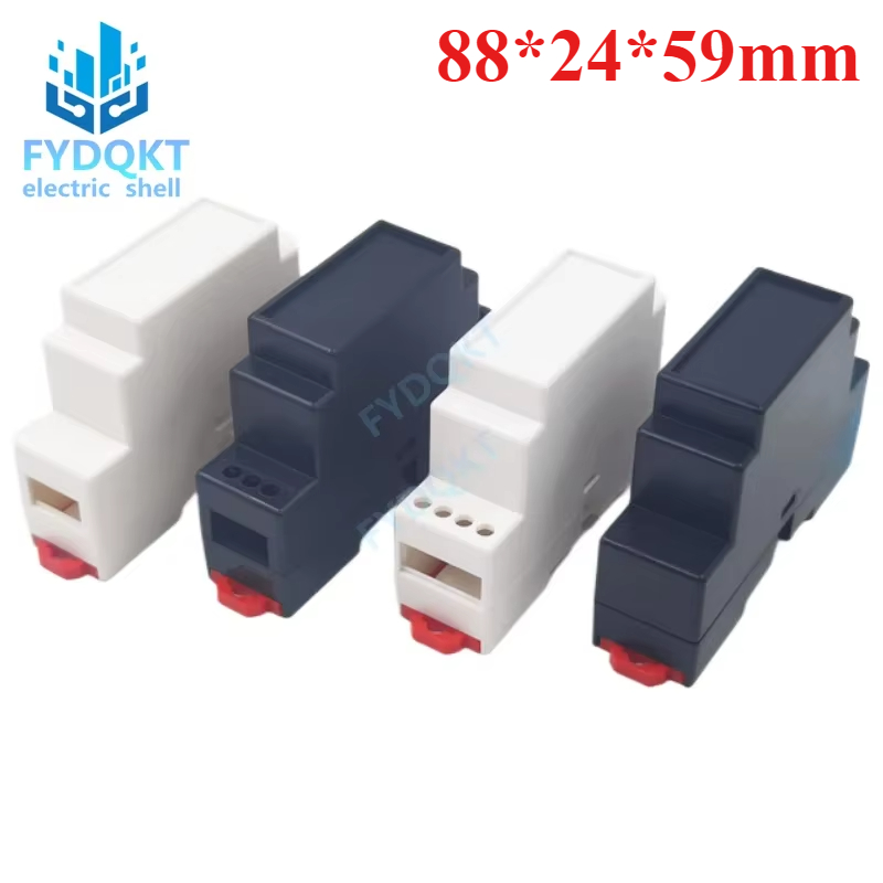 1 unidad de carril DIN PLC, carril de suministro, carcasa eléctrica, barrera de seguridad, módulo de aislamiento, carcasa de plástico 4-17-1: 88X24*59MM