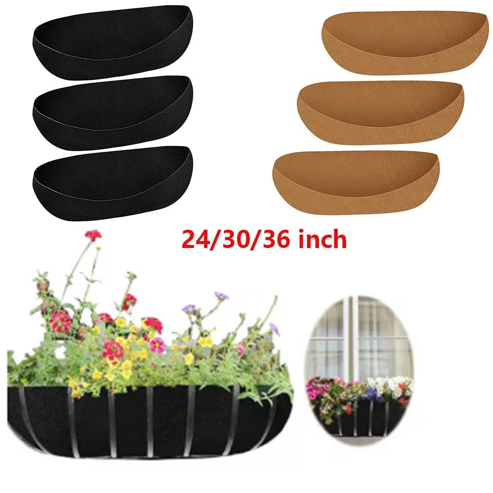 3 Stuks Vervanging Planter Liners Wortelvriendelijke Water-Retentive Vilt Plant Pot Liners 24/30/36 Inch Niet-geweven Stof