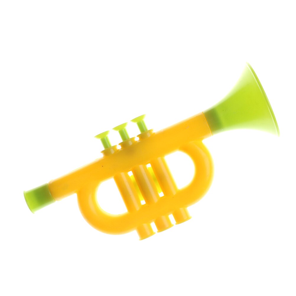 1 stk børne trompet legetøj tegneserie plastik spille medium instrument baby musik legetøj lxx