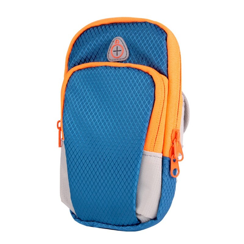 Bolso de brazo para teléfono para correr, bolso de gimnasio exterior, bolso de muñeca, brazalete para correr, funda de teléfono móvil con bolsa de soporte: L