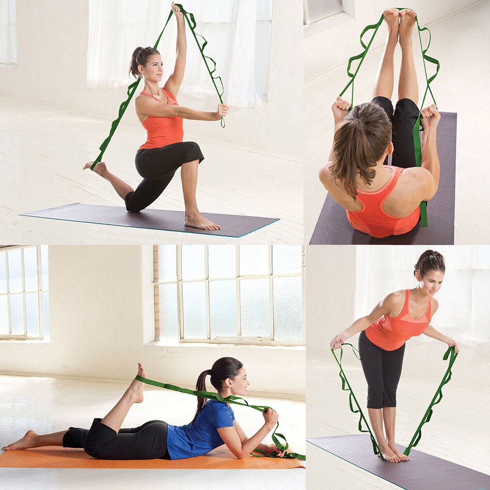 Przywróć elastyczność multi-chwyt rozciągliwy pasek joga pas rozciągający dla zdatność mężczyźni kobiety YS-Kup