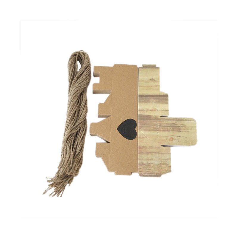 10Pcs/Bag Kraft Paper Candy Boxes Lantern Hexagon Candy Box Wedding Christmas Valentine's Party Supplies