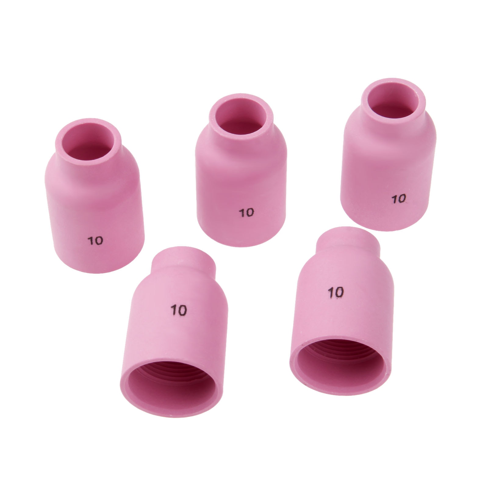 DRELD-buse à gaz en alumine de soudage, 5 pièces, 53N88 10 #, adaptée à la torche de soudage TIG PTA DB SR WP 9/17/18/20/26 séries 5-pk